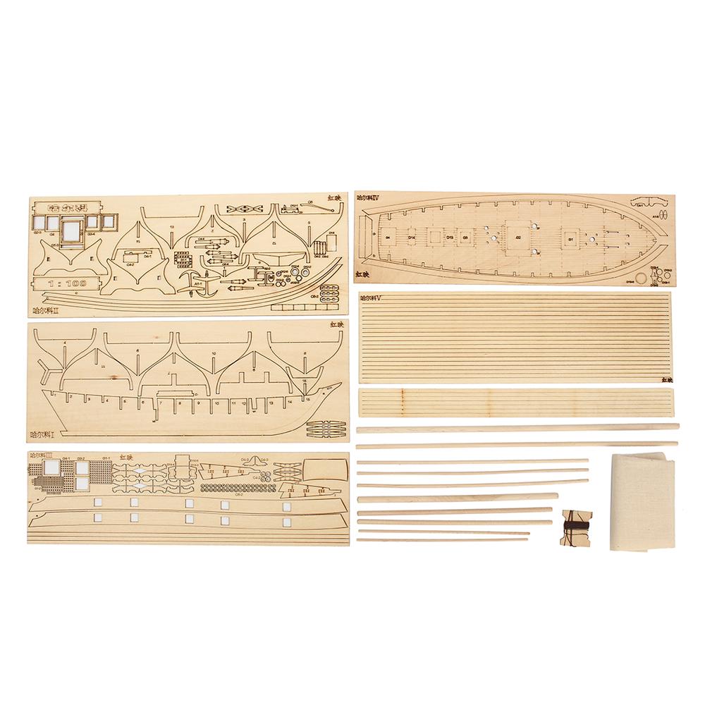 DIY Ship Assembly Model Kits Wooden Sailing Boat Scale Model Decoration