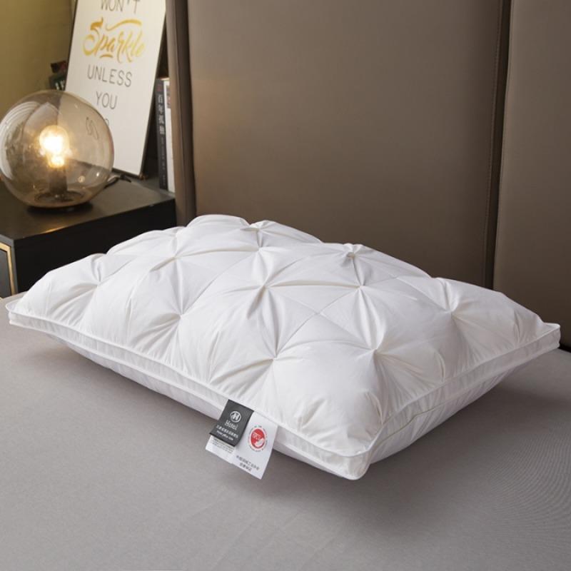 Down pillow pillow core protects cervical spine and helps sleep white goose down pure cotton twisted goose down pillow