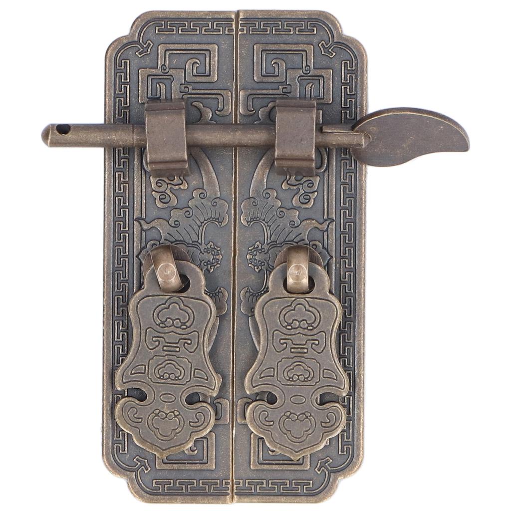 Cabinet Faceplate Brass Material Bronze Auspicious Bat Pattern Retro Chinese Cabinet Handles for
