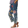 Women’s Casual Printed Drawstring Pants with Pockets Elastic Waist Relaxed Fit Comfortable Lightweight Trousers for Everyday Wear