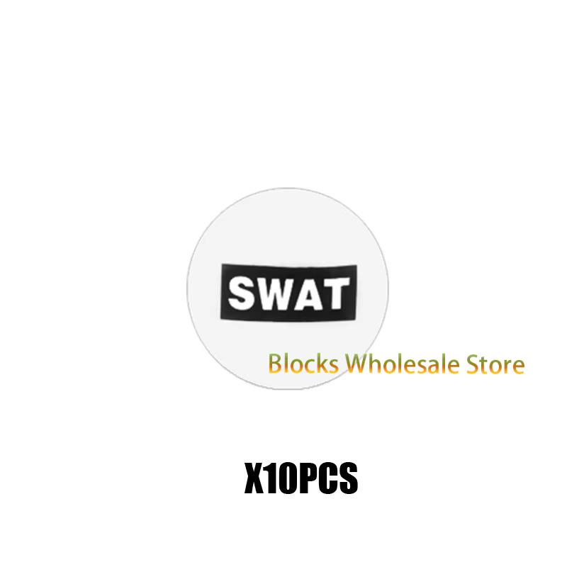 

MOC Военный спецназ Полицейский Солдат Пуленепробиваемый щит Строительные блоки Кирпичи Фигурки Армейское оружие DIY Аксессуары Кирпич Детские игрушки