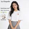 La Chapelle Women's Heart Print Short Sleeve T-Shirt
