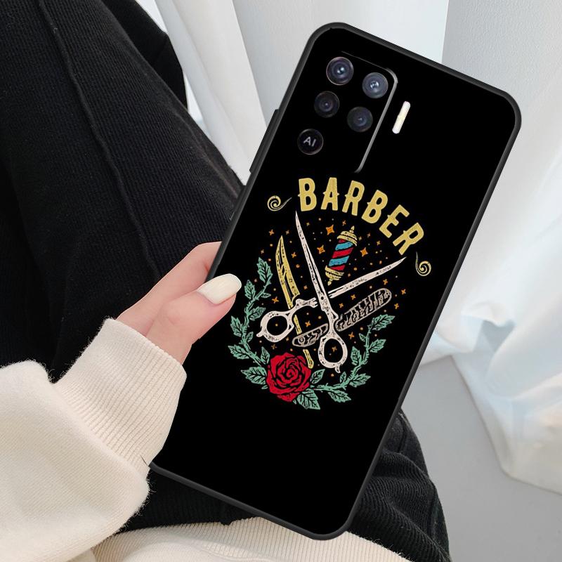 Hair Stylist Hairdresser Case For Oppo A96 A76 A16 A60 A98 A58 A78 A18 A38 A80 A40 A77 A57 A17 A74 A54 A94 A15 A5 Pro