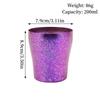 Multicolored Pure Titanium Double-Wall Coffee Mug,Outdoor Camping Water Cups,Creative Gifts Office Tea Mug 200 ml Beer Juice Cup