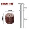 Multiple Sizes Sander Wheels Aluminum Oxide Coated Flap Wheels Die Grinder Flap Wheel  For Dremel