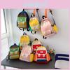 Mochila Colorblock Adorável Para Bebês e Crianças Design Fofo em Tecido Oxford