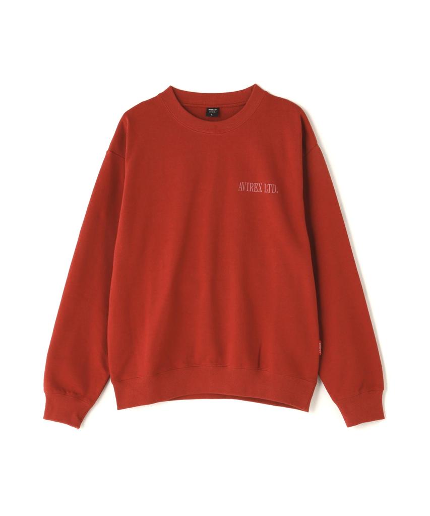 AVIREX TAPESTRY OF NEW YORK CREWNECK SWEAT(WEB&DEPOT Exclusive) men's F 104 dark red 783-4232015