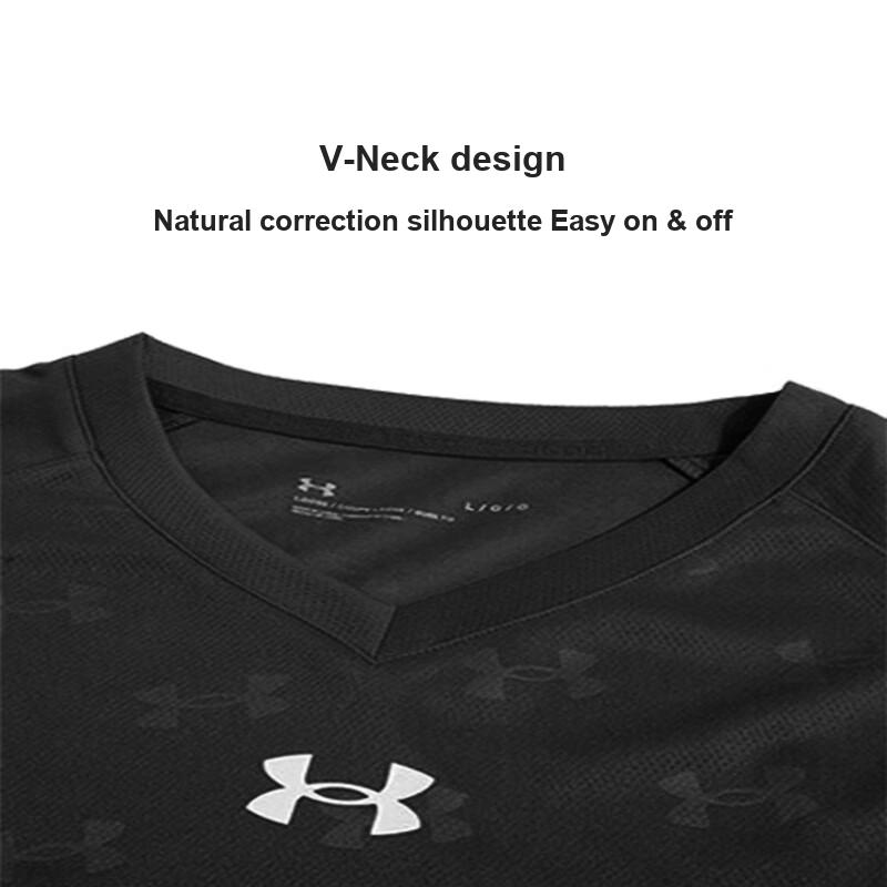 Under Armour Schnelltrocknendes gestricktes Kurzarm-T-Shirt Camouflage-Shorts Lässiges Sportset Herrensets 21500531-001+24500210-409