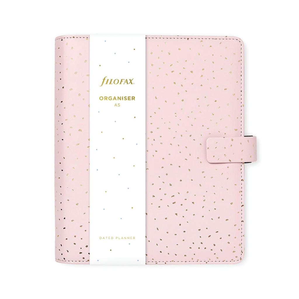 Filofax Confetti A5 Rose Quartz Planner (028736) - Officially Imported
