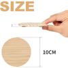 12 PCS Round Wooden Circle Original Wooden Shape Wooden Crafts Coasters DIY Making Painting Carving Painting Making