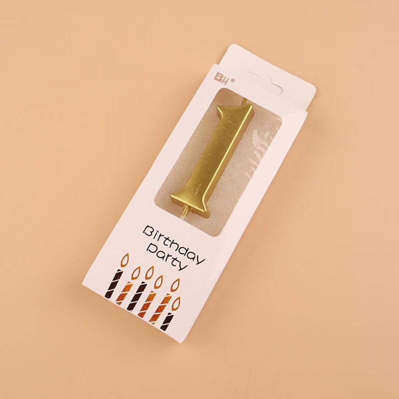 LIEI Gold Number Birthday Candle