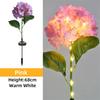LED Solar Garden Light Outdoor Hydrangea Light Waterproof Flowers Stake Light for Garden Pathway Backyard Landscape Decorative