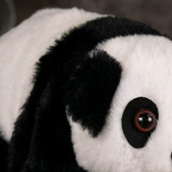 Kids Electric Plush Animal Toy Walking Tail Wagging Interactive Elephant Sheep Cow Panda Plushie Toy Toddlers Educational Simulation Animal Toy
