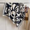 122*128cm Oversized  Imitation Cashmere Wrap with Tassels, Floral Travel Blanket Cape Pashmina Shawl for Women, Versatile scarf