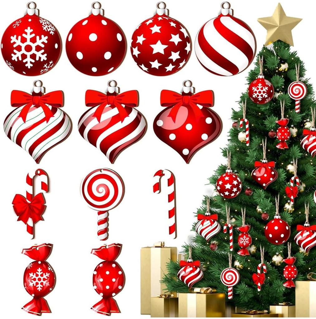 Colorful Mint Christmas Tree Decorations Featuring Whimsical Wooden Lollipop Ornaments For Home And Garden