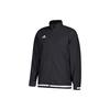 Color Block Logo Casual Stand Collar Sports Jacket Men Jacket Black DW6876