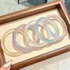 Ice-Type Stone Bracelet Bangle Transparent Agate Chalcedony Bracelet  Holiday Gifts