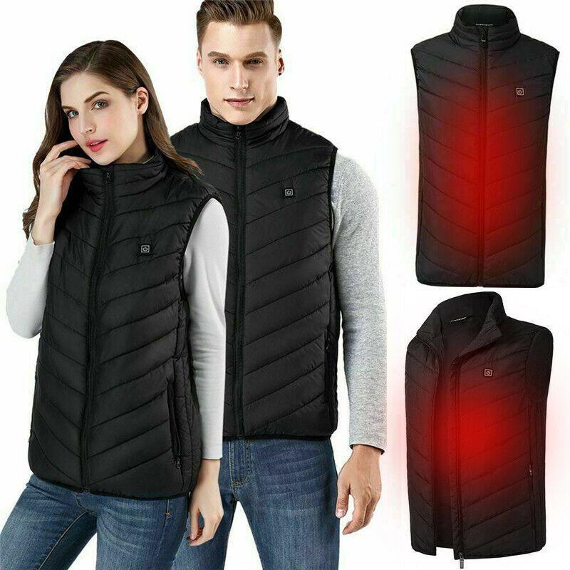 Women Mens Heated Vest Comfortable Usb Electric Jacket For Outdoor Winter Warmth