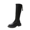 Bottes Chaussures Femmes Bottes Longues Automne et Hiver Bottes Chevalier Nouvelles Bottes\n Mince Automne Doublé Polaire Européenne et Américaine...
