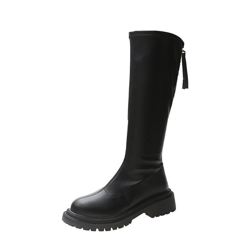 Bottes Chaussures Femmes Bottes Longues Automne et Hiver Bottes Chevalier Nouvelles Bottes\n Mince Automne Doublé Polaire Européenne et Américaine...