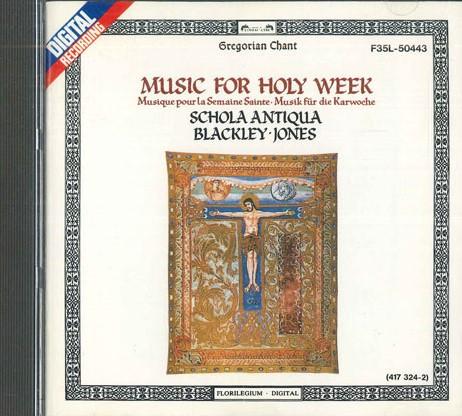

CD SCHOLA ANTIQLLA - Music For Holy Week F35L50443 POLY DOR 1987 Japan Classical Used