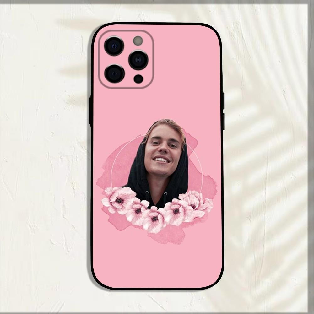 Custodia per Telefono Justin Singer B-Bieber Per iPhone 15,14,13,12,11,Pro,X,XS,Max,XR,Plus,Mini Morbida Nera