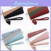 Portafoglio Lungo Minimalista da Donna in Materiale PU con Design Color Blocking per l'Uso Quotidiano