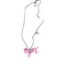 Whimsical Sausage Dog Pendant Necklace With Pearls Stylish Minimalist Collarbone Jewelry Fashionable Alloy Accessory
