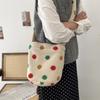 41 Color Polka Dot Plush Bag Lamb Wool Bucket Bag Large Capacity Shopping Bag One Shoulder Crossbody Underarm Bag