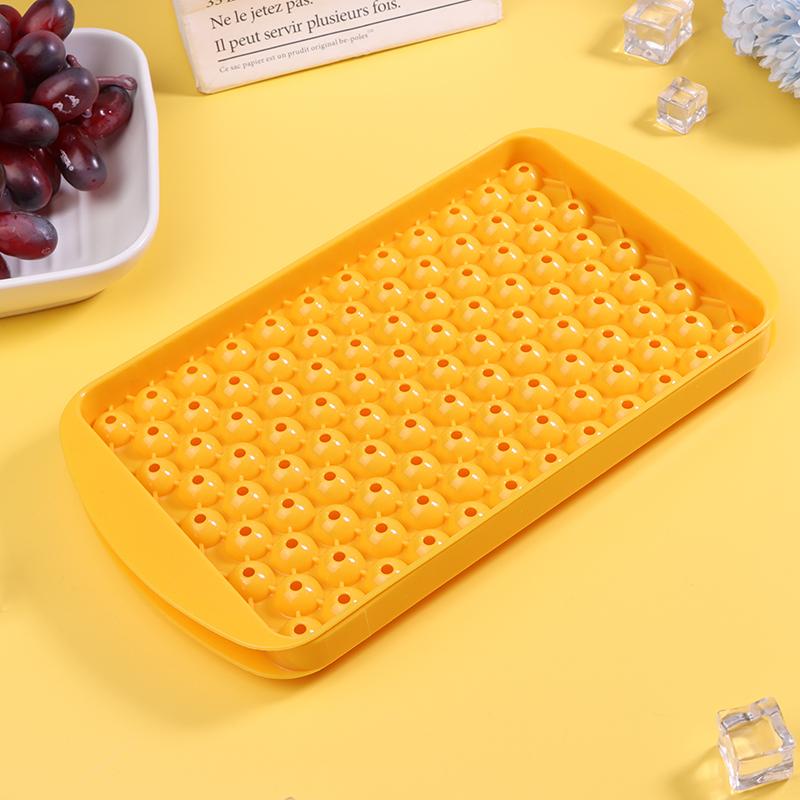 

Мини-поднос для кубиков льда с 104 отверстиями, полипропиленовый кубик льда с крышкой, круглая форма для ледяного шара, кухонные инструменты для кофе, сока, коктейля, виски