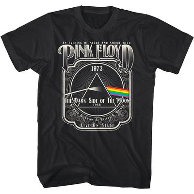 Pink Floyd Evening of Sight Sound Herren T-Shirt DSOTM Album Konzerttour 1973