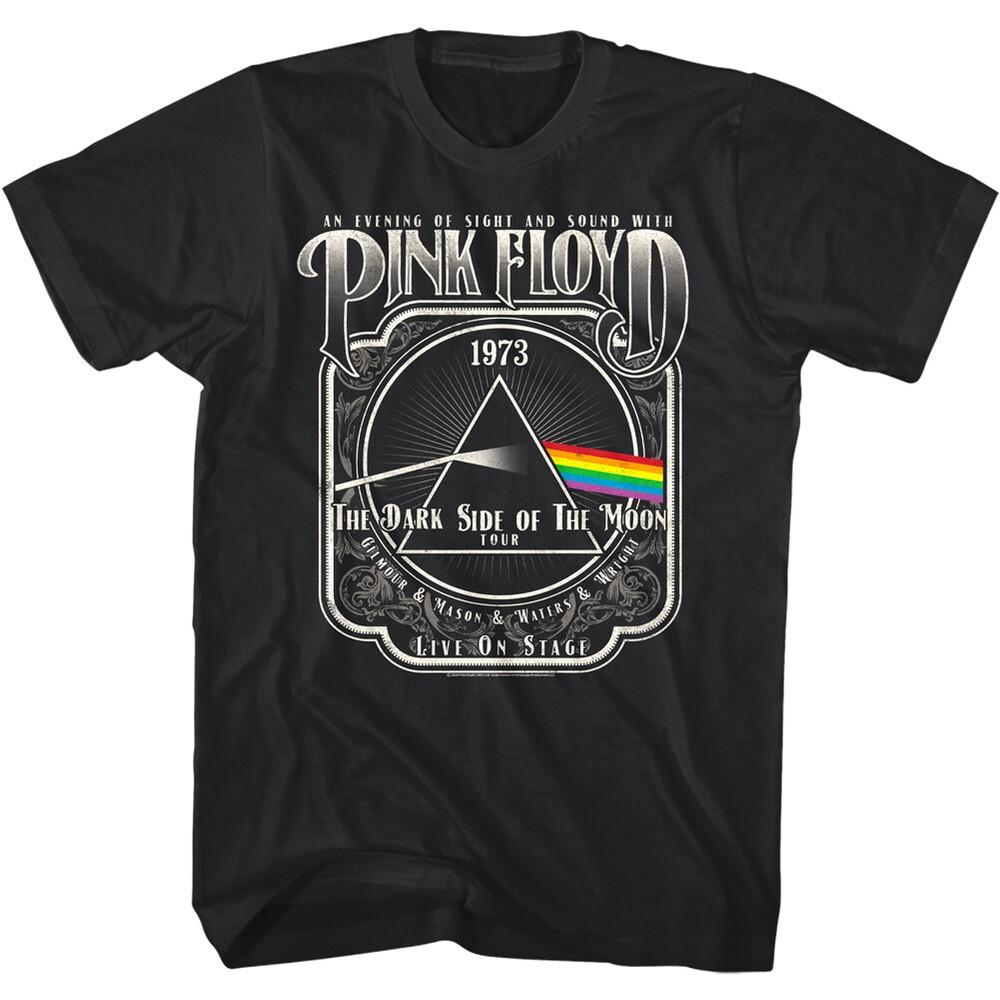 Pink Floyd Evening of Sight Sound Men's T Shirt DSOTM Album Concert Tour 1973