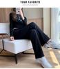 Women's High-Waist Wide-Leg Sweatpants - Spring/Autumn Loose Straight-Leg Fit, Slimming for Thick Legs, Versatile Casual Wear