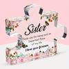 2D Flat, Sister'S Gift Acrylic Tabletop Sign, Floral & Butterfly Design, Suitable for Wall Decoration, Porch, Room, Villa, Accents Home, Hallway, or W