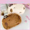Cute Capybara Plush Pencil Case For School Supplies Storage Bag For Kids