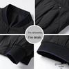 Men's Lightweight Luxury Down Bomber Jacket - Short, Business Casual, Trendy Outerwear for Mid-aged Men.