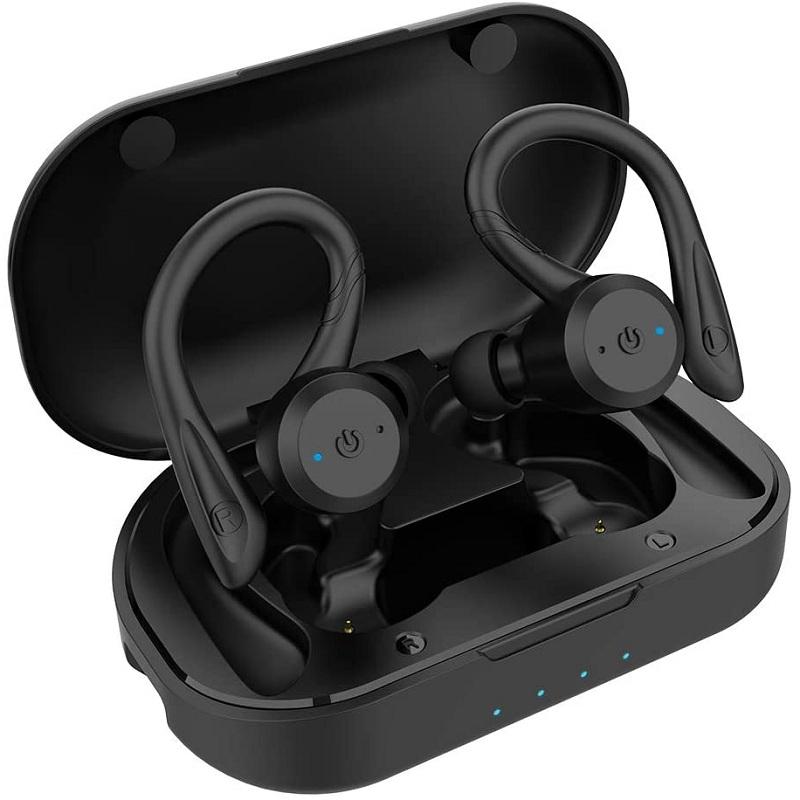 

Bluetooth Wireless Headphones with Mic Sports Waterproof TWS Bluetooth Earphones key Control Wireless Headsets Earbuds Phone чорний