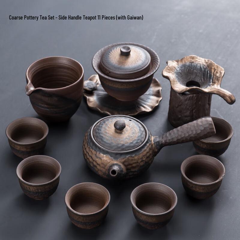 Tao Zhi Coarse Pottery Tea Set