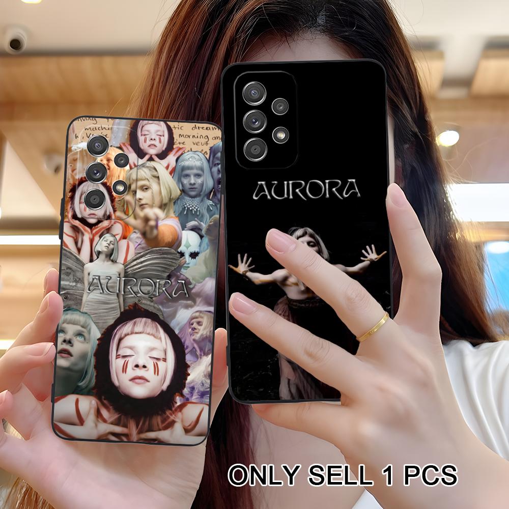 Aurora Aksnes Matte TPU Mobile Phone Case for Samsung Galaxy A56 55 54 53 52 51 36 35 34 23 16 15 5G Colorful Cover