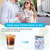 2PCS Neoprene Heat Resistant 4mm Thick Insulated Reusable Hot Coffee Cup Sleeves for Hot Coffee and Tea 16oz-32oz Cups