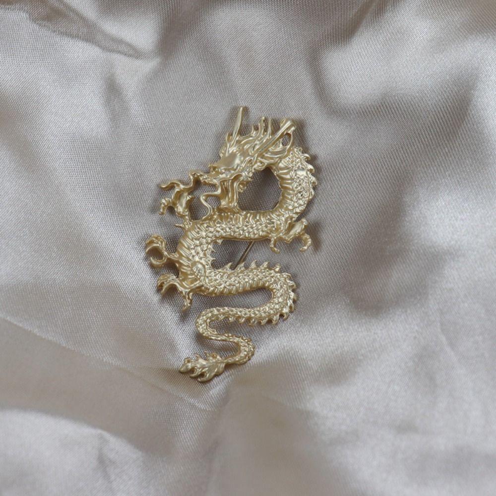 Gifts Zinc Zinc Alloy Metal Dragon Badge Legend Animal Lapel Pins Suit Coat Collar Pins Vintage Men Brooch