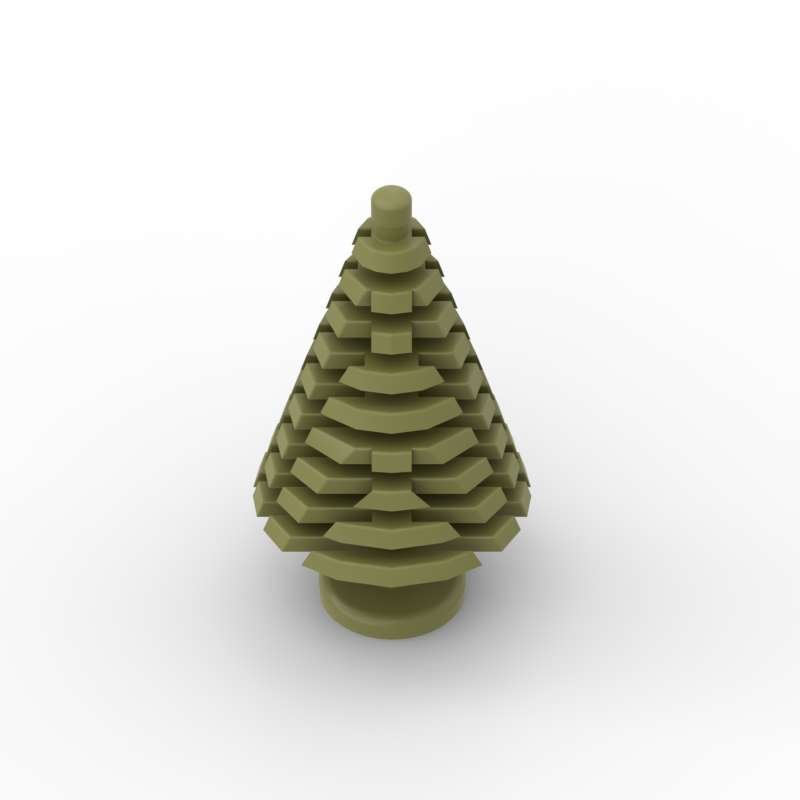 Non-Toxic Moc 10Pcs 3471 Christmas Big Pine Tree Building Blocks Kit Green Forest Plant Bricks Particle Toys Children Birthday Xmas Gifts