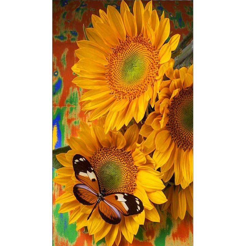 5D DIY Diamond Art Painting Flower DIY Diamond Embroidery Cross Stitch Sunflower Pictures Of Rhinestones Mosaic Home D