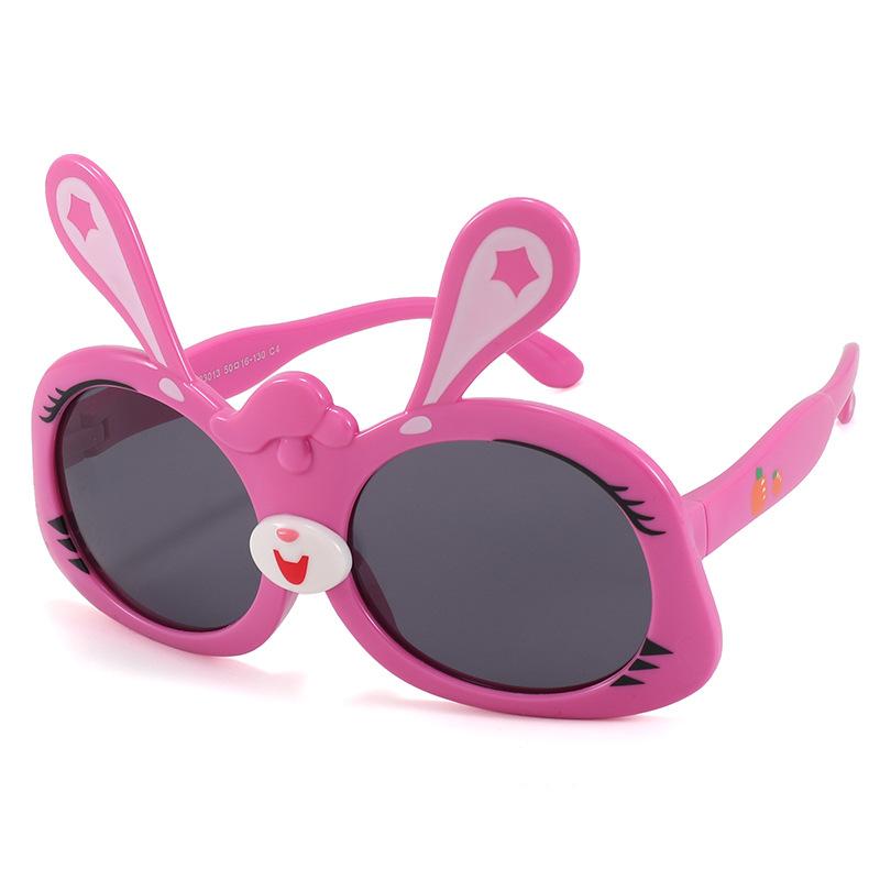 

Fashionable Childrens Rabbit Design Sunglasses Summer Outdoor Protection Uv розы красного