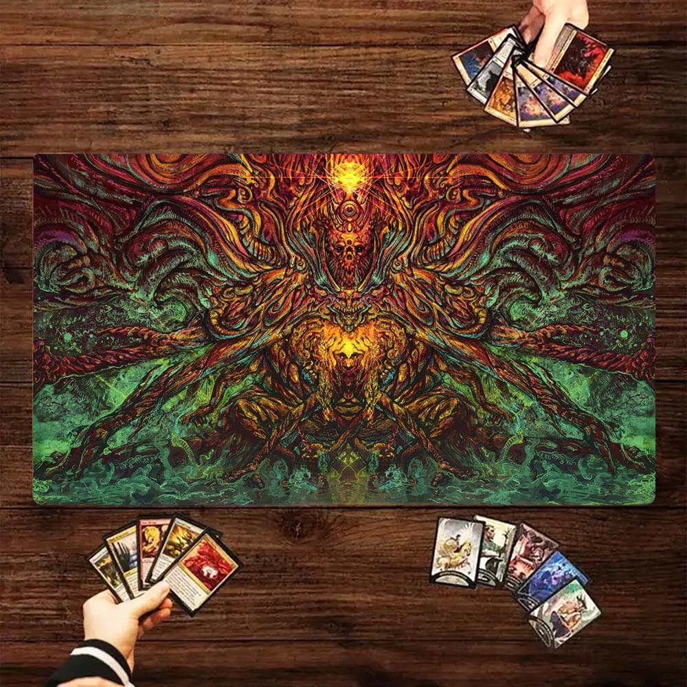 Tentacle Tree Monster Magic Card Battle Mat TCG Playmat Anti-Slip Base Gathering Gaming Mat Board Game Mat for TCG
