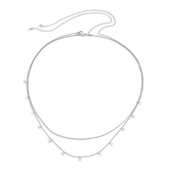 Waist Chain Double Layers Full Luster Dress-up Belly Belt Waist Chain Accessories for Daily