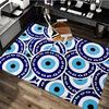 1pc Evil Eye Design Chair Mat - Anime Cartoon Pattern, Non-Slip Carpet for Office Chairs, Suitable for Home Decor, Living Room, Bedroom, Game Room, Fe