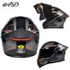 Unisex Full Face Flip-Up Motorcycle Helmet with LED Taillight, All-Season, 3C/DOT Certified