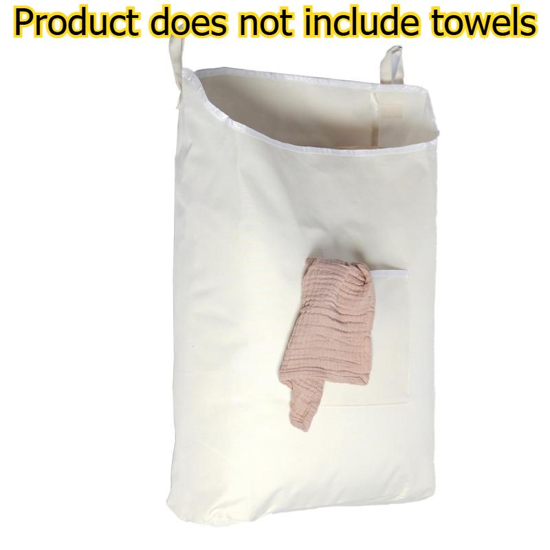 

1pcs Portable Laundry Hamper Over-The-Door Large Capacity Storage Bag Multi-Purpose Home Hanging Organizer бежевий