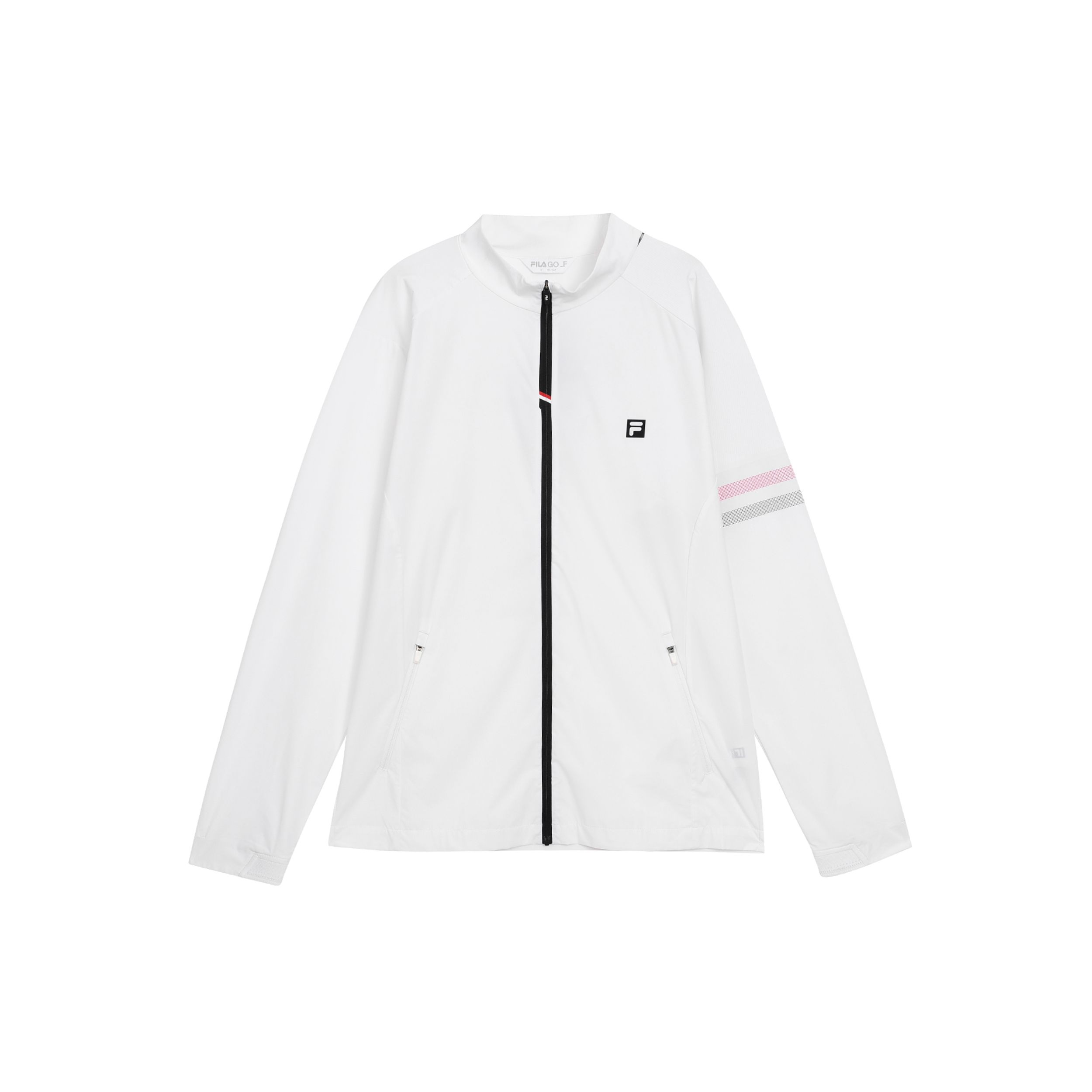 

FILA Golf Series Solid Color Zip Neck Long Sleeve Jacket Men jackets Jade-White A11M335703F-WT M